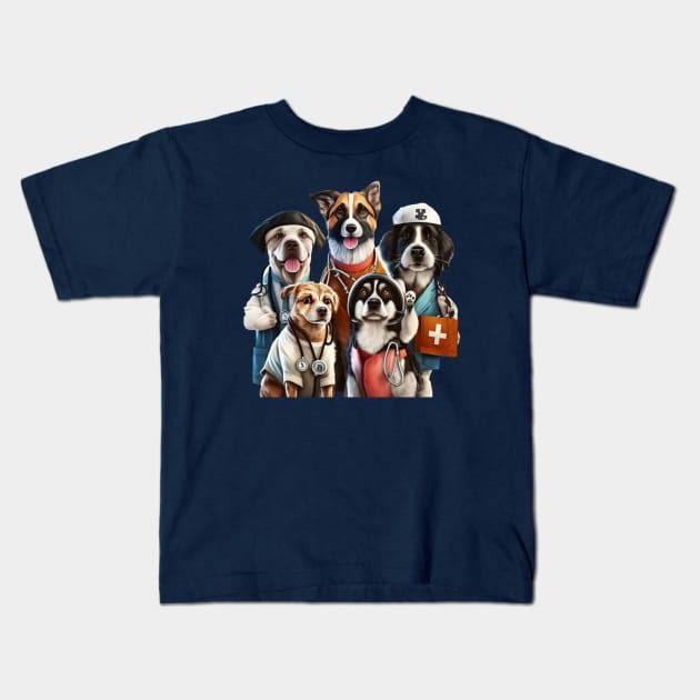 "Woof-tastic 'Trust Me I'm a Dogtor' Design" Kids T-Shirt by Kamran Sharjeel